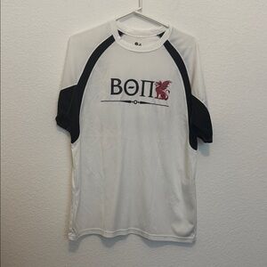 Beta Theta Pi Badger Sport White Athletic Tee